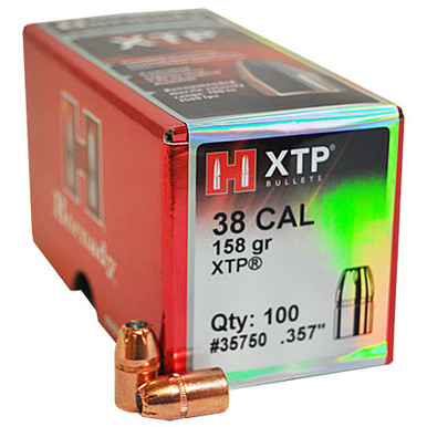Hornady XTP .38 Cal 158 gr Bullets-100cnt
