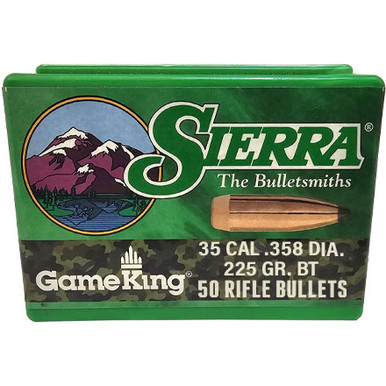 Sierra GameKing 2850 .35 Cal 225 gr SBT Bullets-50cnt
