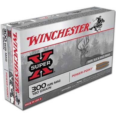 Winchester X30WM2 SuperX 300WM 180 GR Power Point 20 Rounds