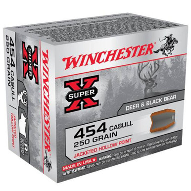 Winchester X454C3 SuperX 454 Casull 250 GR JHP 20 Rounds