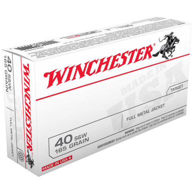 Winchester USA40S&W USA 40 S&W 165 GR FMJ 50 Rounds