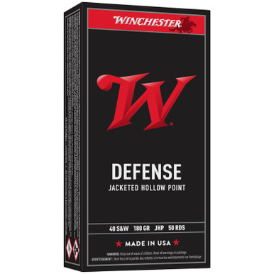 Winchester USA40JHP USA 40 S&W 180 GR JHP 50 Rounds