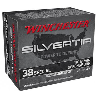 Winchester W38ST Super-X 38 Special 110 GR STHP 20 Rounds