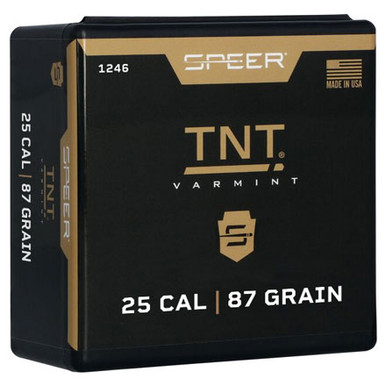 Speer TNT 1246 .25 Cal 87 gr Jacketed Hollow Point Bullets-100cnt