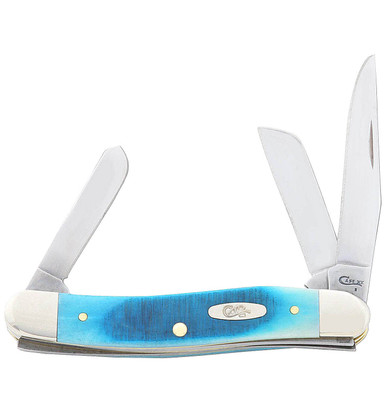 Case Caribbean Blue Bone Medium Stockman