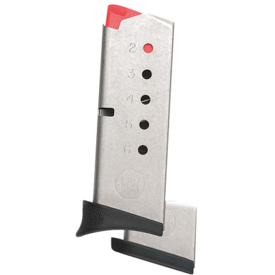 Smith & Wesson 199300000 Bodyguard 380 380 ACP 6 Round Stainless Steel Finish Magazine