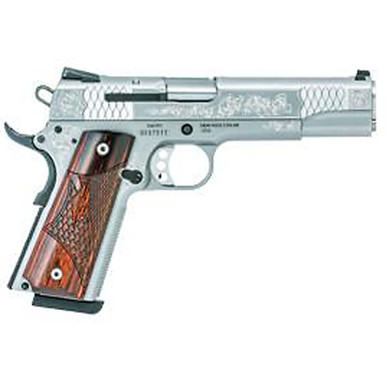 Smith & Wesson SW1911 45 ACP 5" Barrel Engraved Eoof Grips 8rd Mag