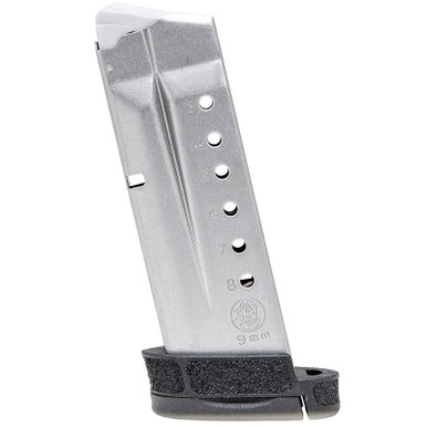 Smith & Wesson 3009876 M&P Shield M2.0 9mm 8 Round Steel Black Finish Magazine
