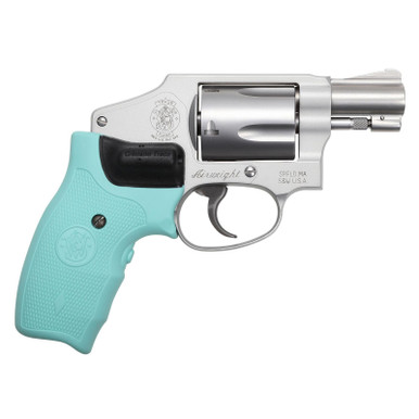 Smith & Wesson 642 .38 Special +P 1.875" 5rd Robin Egg Blue Crimson Trace Lasergrip Stainless Cyclinder