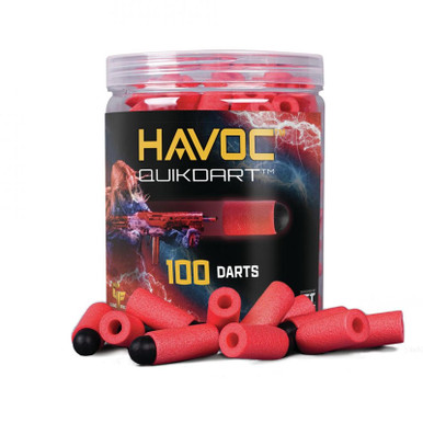 Gameface Havoc Quik Dart (Red) 100 Count Soft Tip Dart