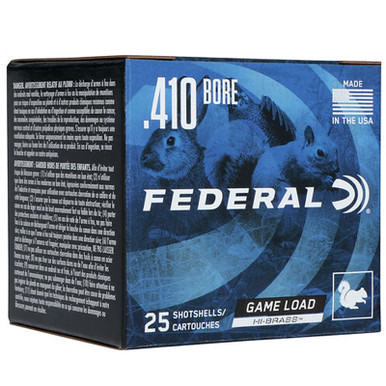 Federal H4126 GameShok Upland 410 Gauge 2.5 1/2 oz 6 Shot 25 Rounds