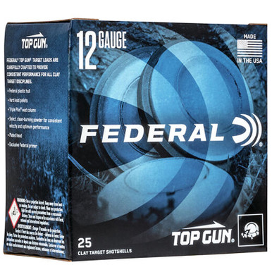 Federal TG1275 Top Gun 12 Gauge 2.75" 1 1/8 oz 7.5 Shot 25 Rounds