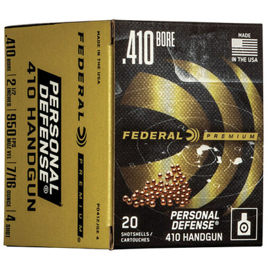 Federal PD412JGE4 Premium 410 2.5" 7/16 oz 4 Shot 20 Rounds