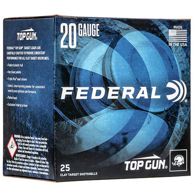 Federal TG2075 Top Gun 20 Gauge 2.75" 7/8 oz 7.5 Shot 25 Rounds
