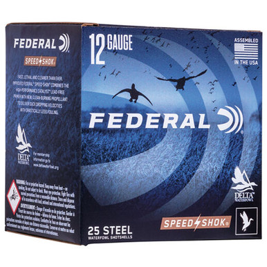 Federal WF134BBB Speed-Shok 12 Gauge 3.5" 1 1/2 oz BBB Shot 25 Rounds