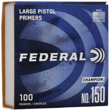 FEDERAL 150 LARGE PISTOL PRIMERS 100 CT.