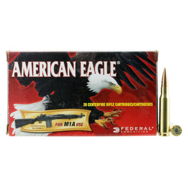 Federal A76251M1A American Eagle 7.62x51mm 168 GR OTM 20 Rounds