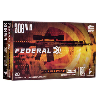 Federal F308MSR1 Fusion MSR 308 Win 150 GR SP 20 Rounds