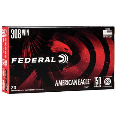 Federal AE308D American Eagle 308 150 GR FMJ BT 20 Rounds
