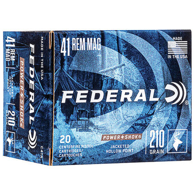 Federal C41A PowerShok 41 Rem Mag 210 GR JHP 20 Rounds