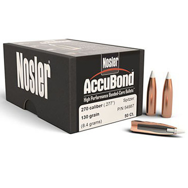 NOSLER 54987 270CAL 130GR ACCUBOND 50 CT.