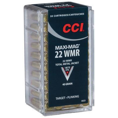 CCI 0023 MaxiMag 22 WMR 40 GR TMJ 50 Rounds