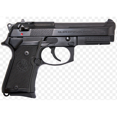 Beretta 92 Compact Rail 9mm 4.25 Barrel Black Synthetic Grip Black Bruniton Finish 10rd