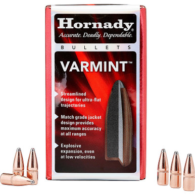 HORNADY 2266 22 CAL .224 55 GR SP W/C 100 CT.