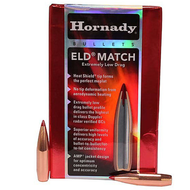 HORNADY 30951 30 CAL .308 195 GR ELD MATCH 100 CT.