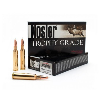 Nosler Trophy Grade 6.5x55 Swedish 140gr AccuBond 20Rnd Rifle Ammunition