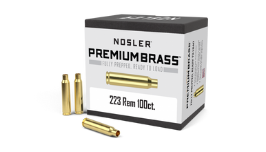 Nosler .223 Remington Unprimed Rifle Brass 100cnt-10098