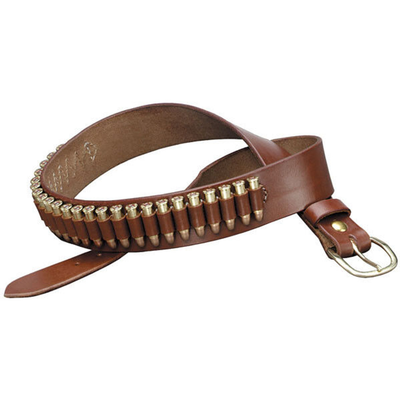 Triple K 100 Heavy Saddle Leather Pistol Cartridge Belt