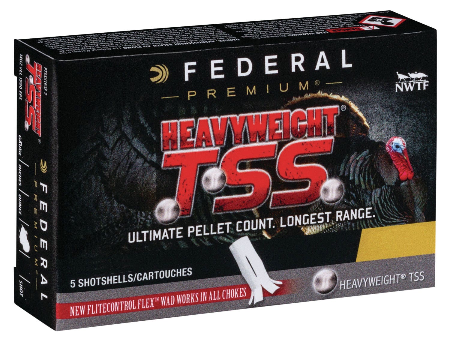 Federal Heavyweight TSS Shotshell .410 Bore 3" 13/16 oz #9 Shot 5 Shells Per Box