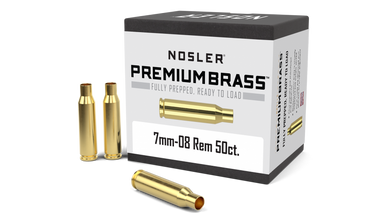 Nosler 7mm-08 Remington Unprimed Rifle Brass 50cnt-10187
