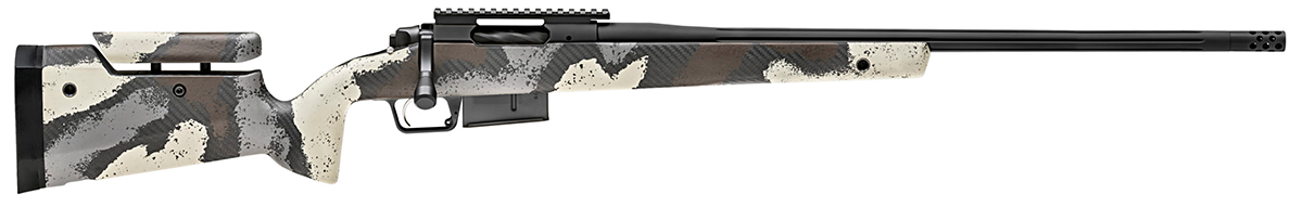 Springfield Armory 2020 Waypoint Rifle 6.5PRC 3+1 24" Fluted Barrel SS Receiver CF Stock Adjustable Trigger Camo BAW92465PRCDA