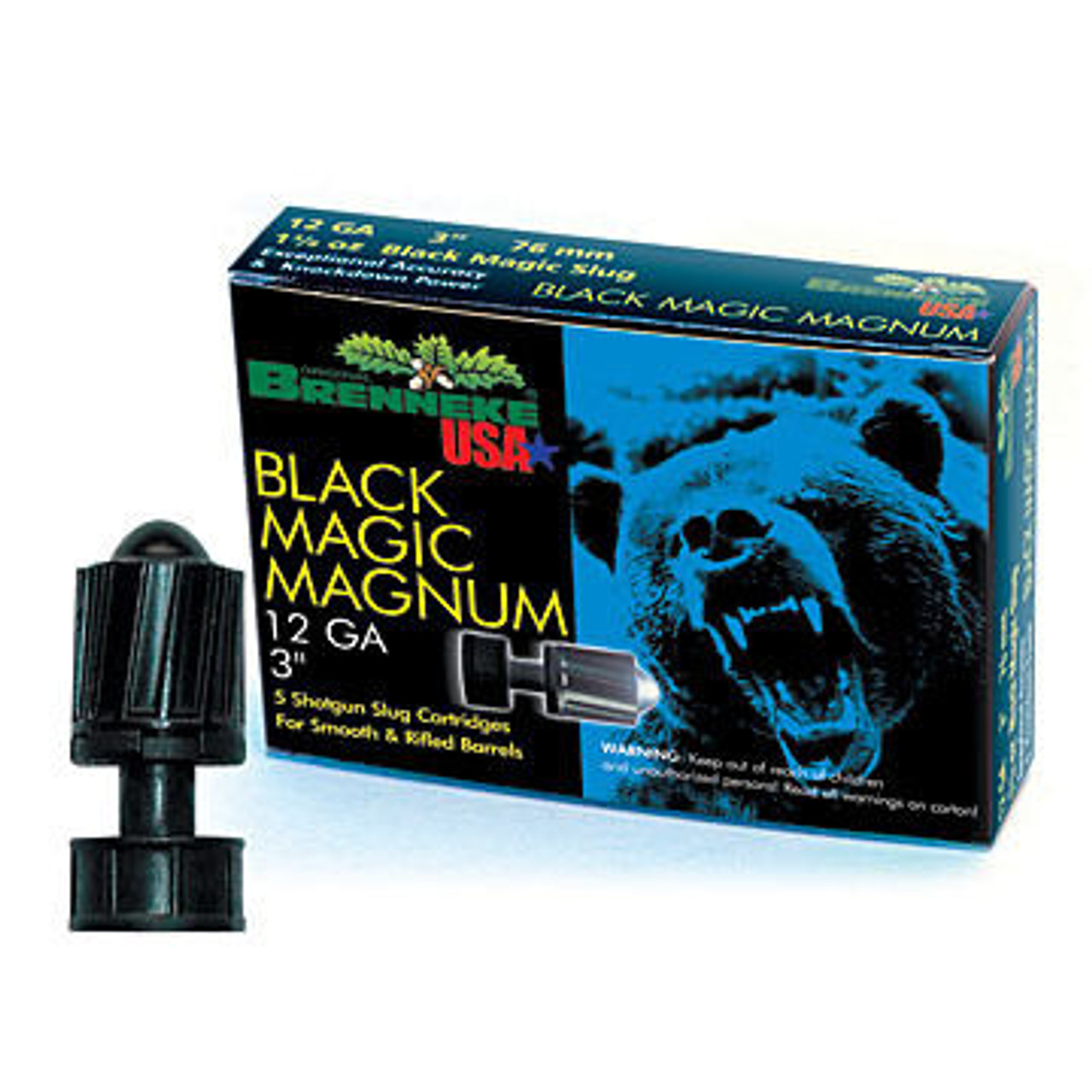 Brenneke USA Black Magic Magnum 12 GA Slug Ammo (5)