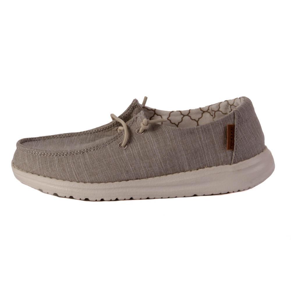 Hey Dude Wendy Youth, Linen Beige
