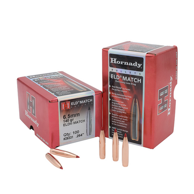 Hornady ELD  Match 6.5mm 140 gr Bullets-100cnt