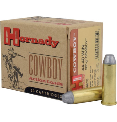 Hornady Cowboy Action .44-40 Winchester 205gr Lead Flat Point 20Rnd Handgun Ammunition