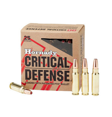 Hornady Critical Defense 5.7x28mm 40gr FTX Polymer Tip 25Rnd Ammo