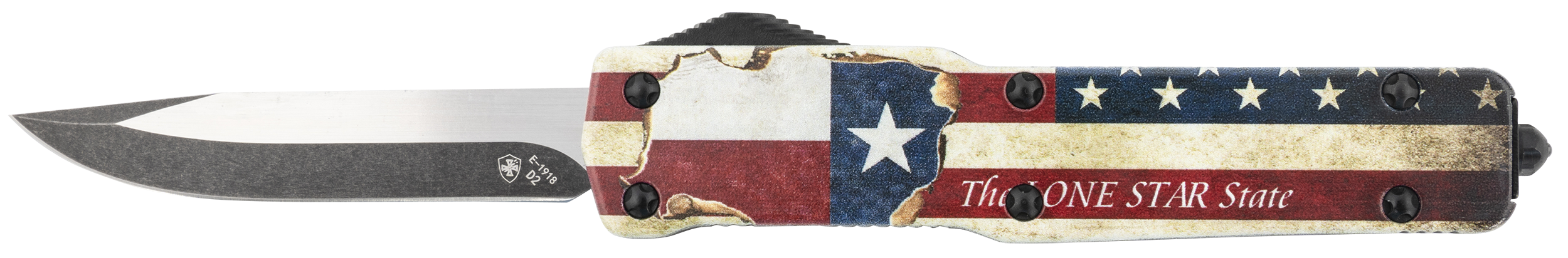 Templar Knife Premium, Temp Mztx321  Slim Zinc Texan Drop Black D2