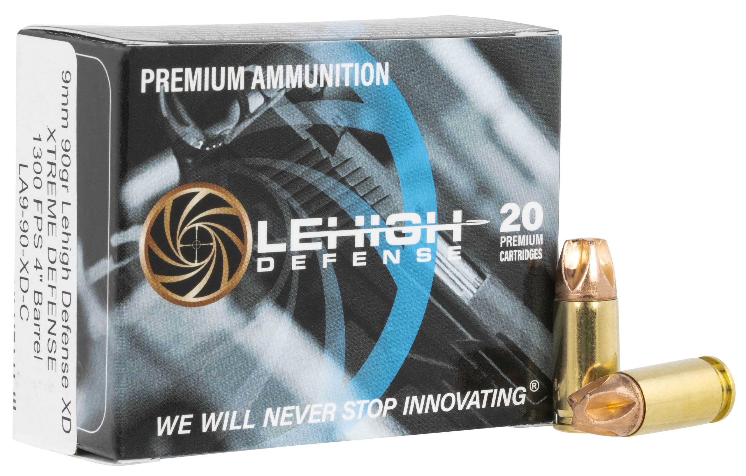 Lehigh Defense Xtreme Defense 9mm Luger 90 gr Lehigh Defense XD FMT 20 Per Box/10 Cs
