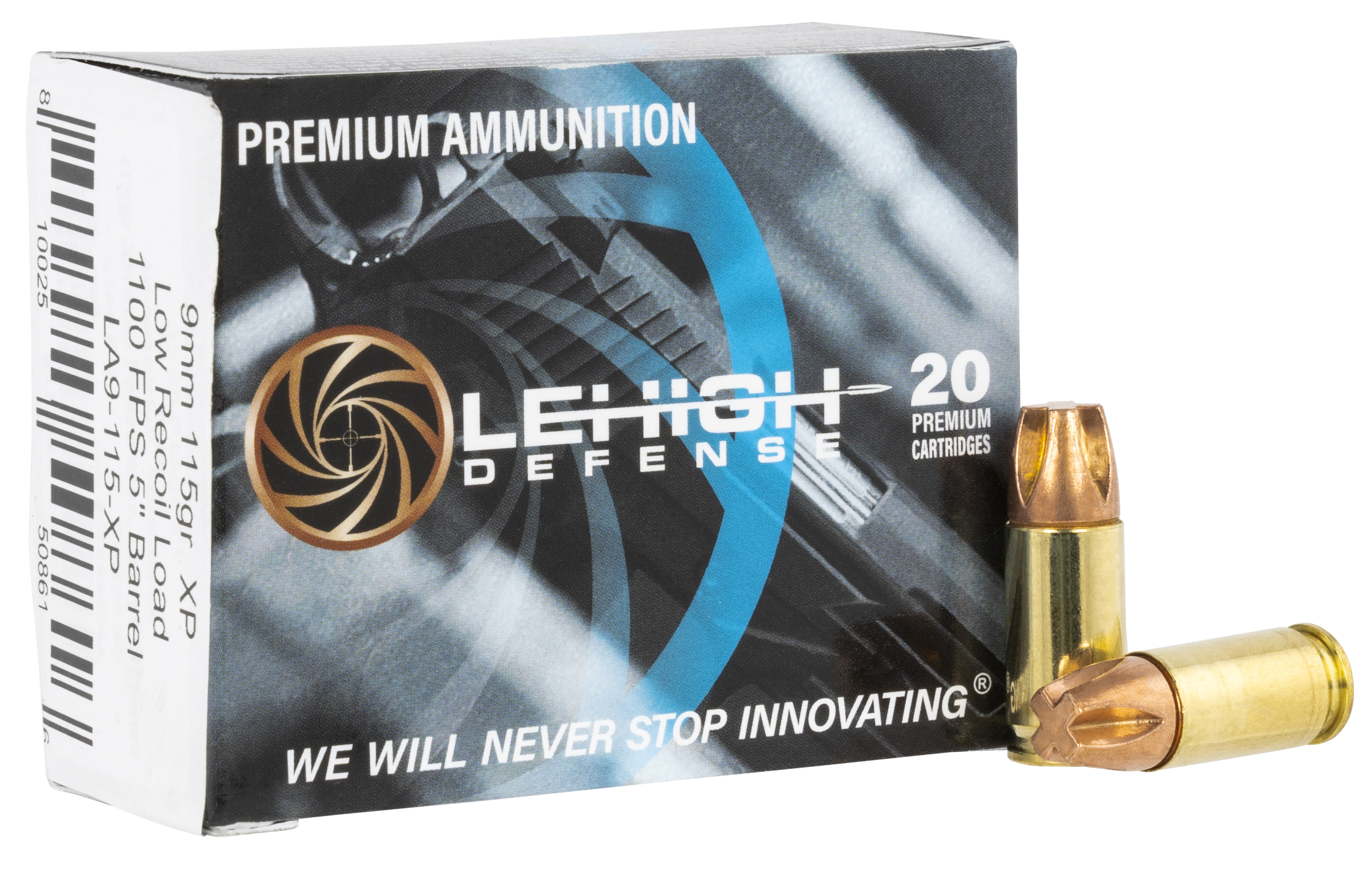 Lehigh Defense Xtreme Penetrator  9mm Luger 115 gr Lehigh Defense XP FTM 20 Per Box/10 Cs