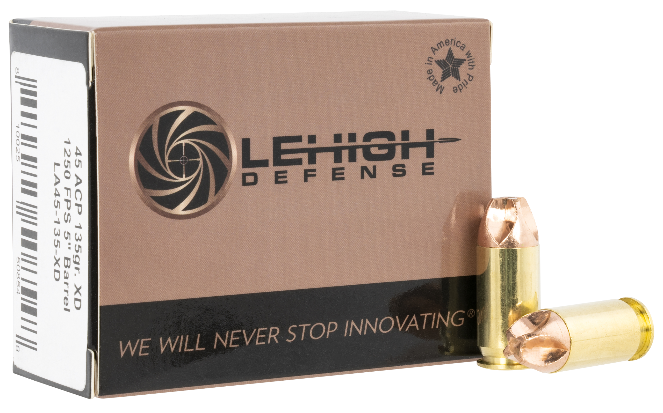 Lehigh Defense Xtreme Defense  45 ACP 135 gr Lehigh Defense XD FMT 20 Per Box/10 Cs