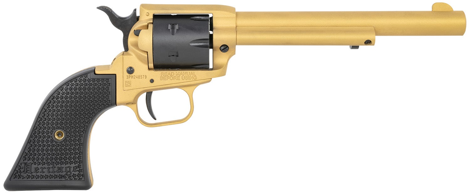 Heritage Mfg Rough Rider 22 LR Revolver 6.50" Gold Cerakote RR22S6