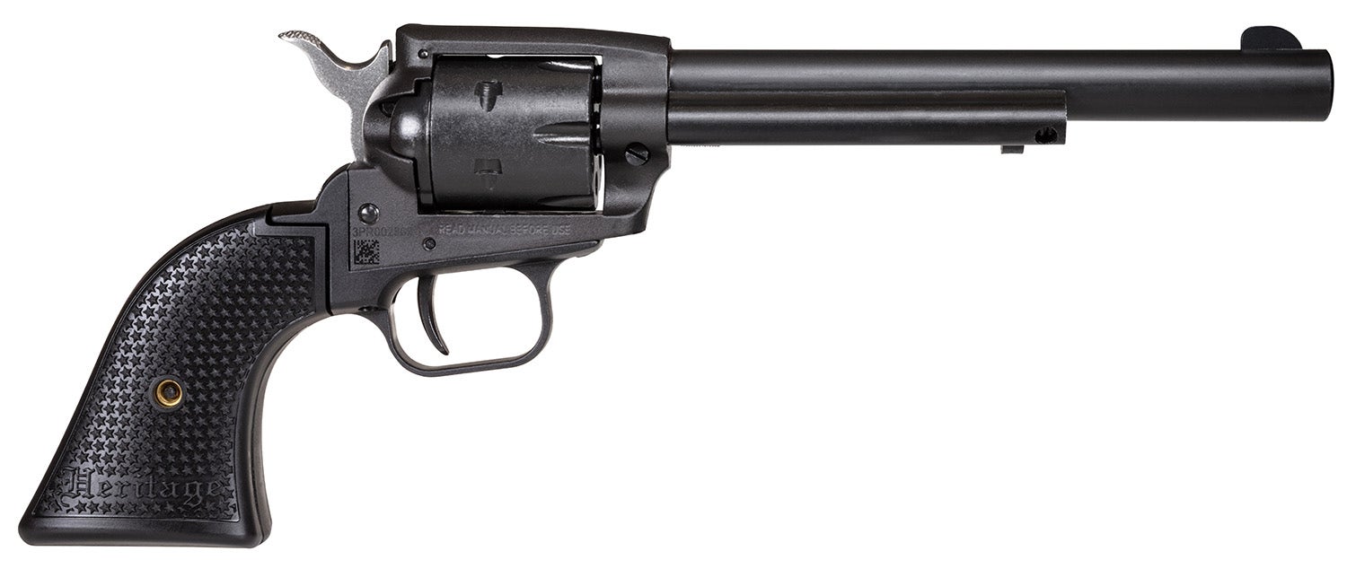 Heritage Mfg Rough Rider 22 LR Revolver 6.50" 6 Shot Black SRR22BS6PG