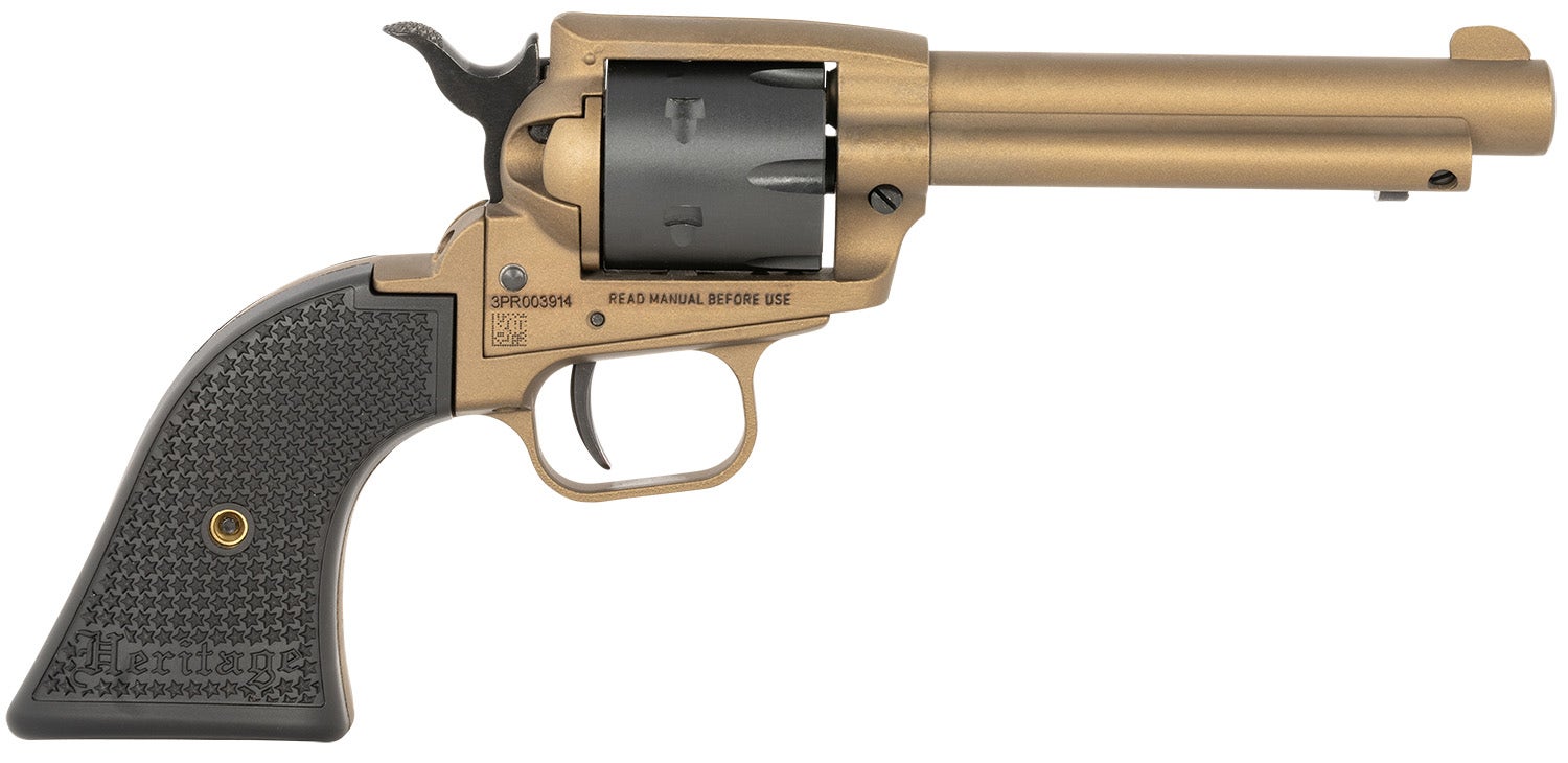 Heritage Mfg Rough Rider 22 LR Revolver 4.75" Burnt Bronze SRR22A4