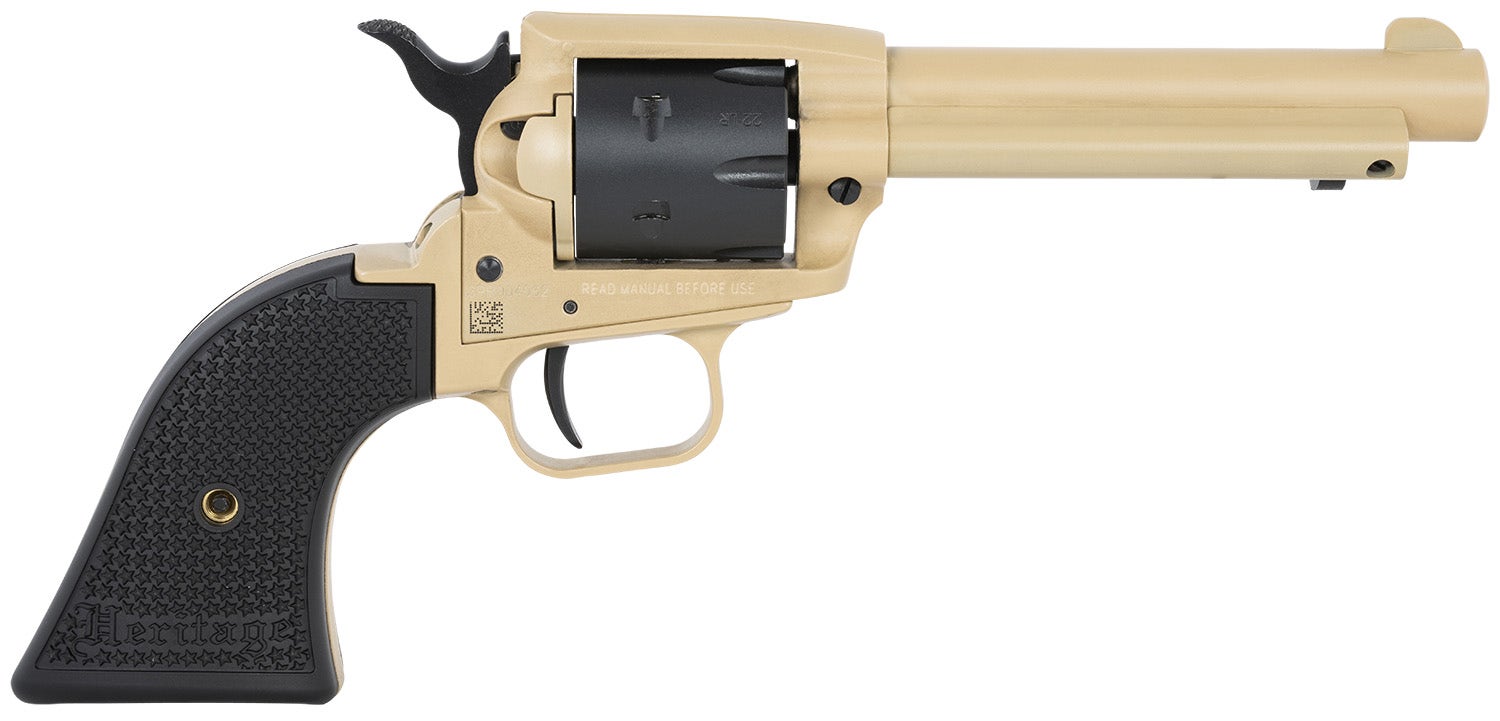 Heritage Mfg Rough Rider 22 LR Revolver 4.75" Sabre Sand Cerakote SRR22V4