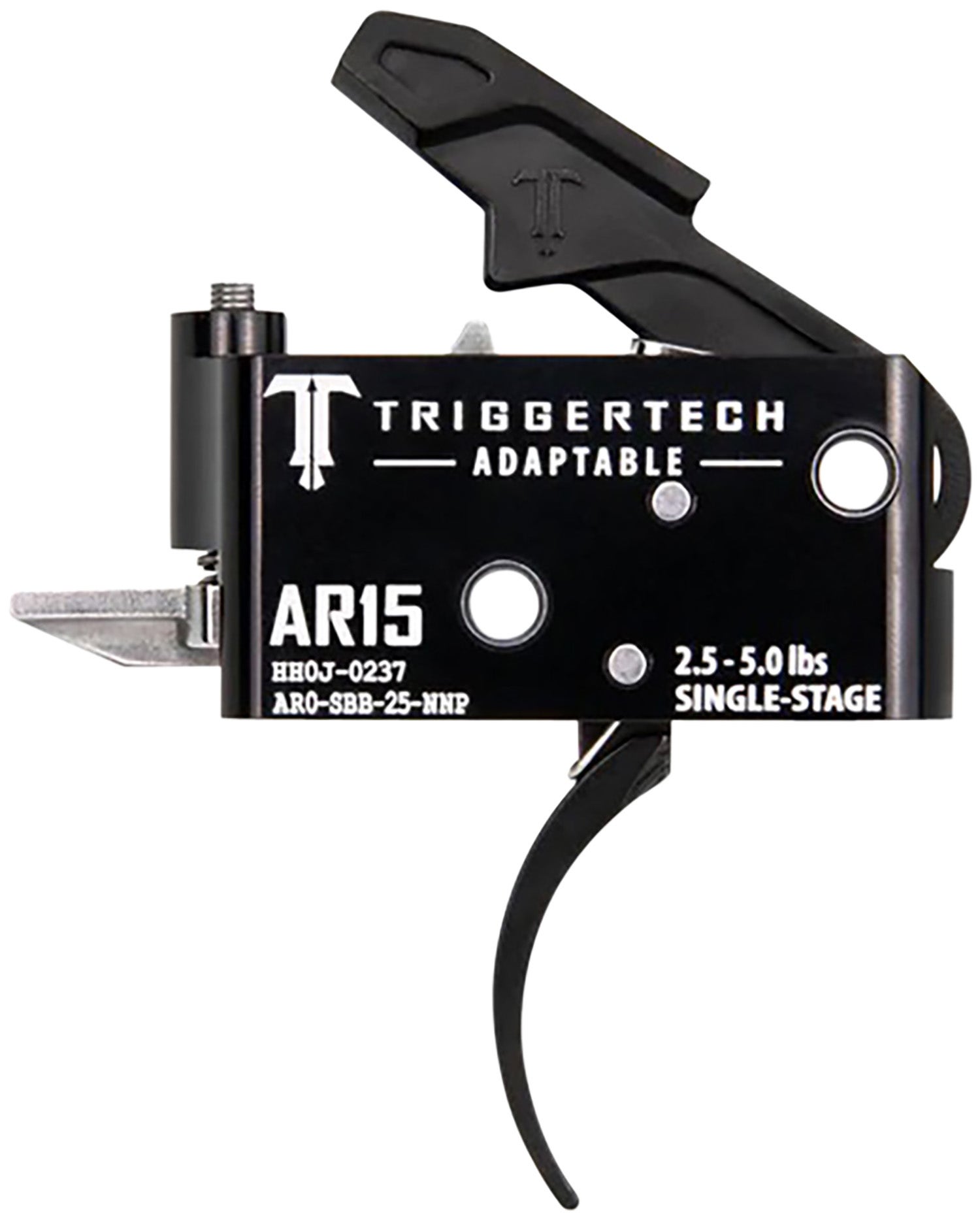 TriggerTech Adaptable  Pro Curved Single-Stage 2.5-5.0 lbs Adjustable for AR-15