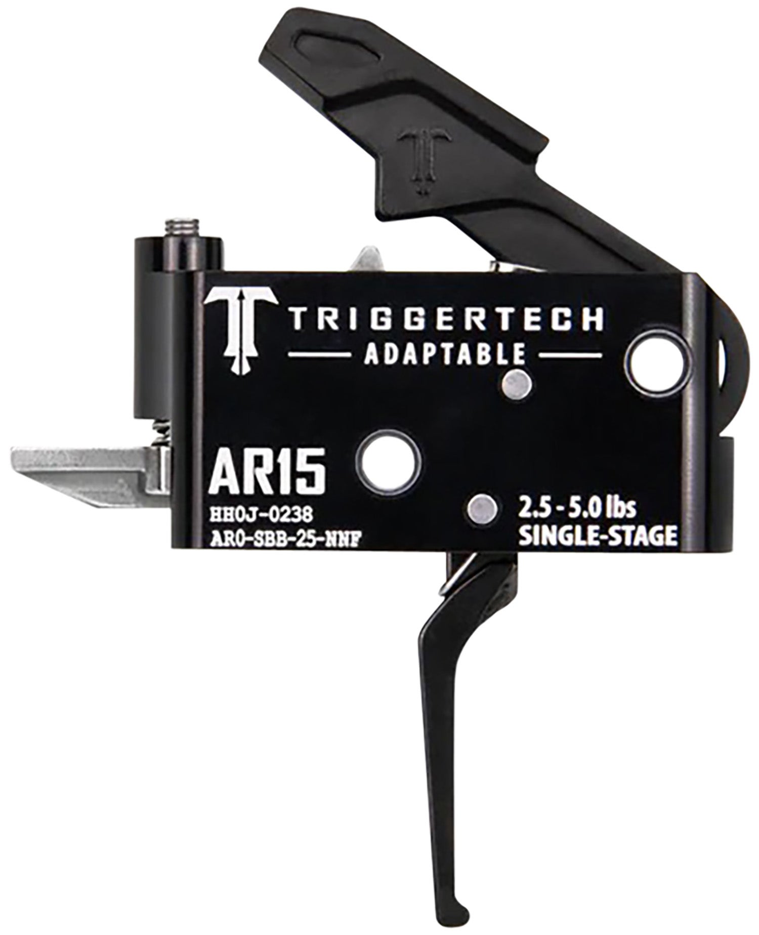 TriggerTech  Adaptable  Flat Single-Stage 2.5-5.0 lbs Adjustable for AR-15